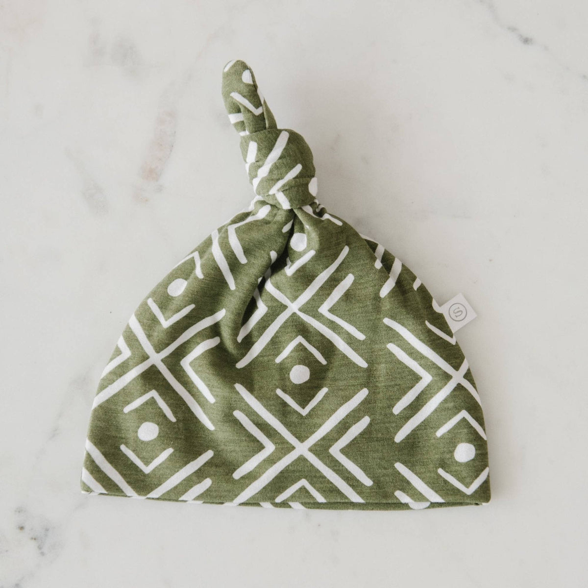Stretchy Swaddles - Olive Mudcloth / Hat