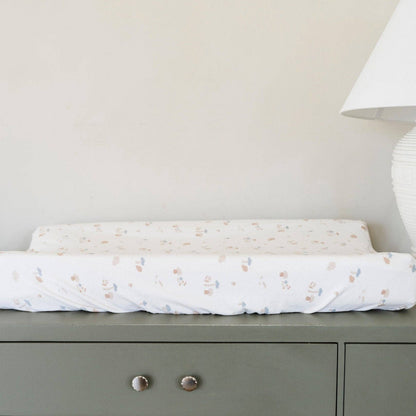 Minky Stretch Luxe Changing Cover - Mushroom