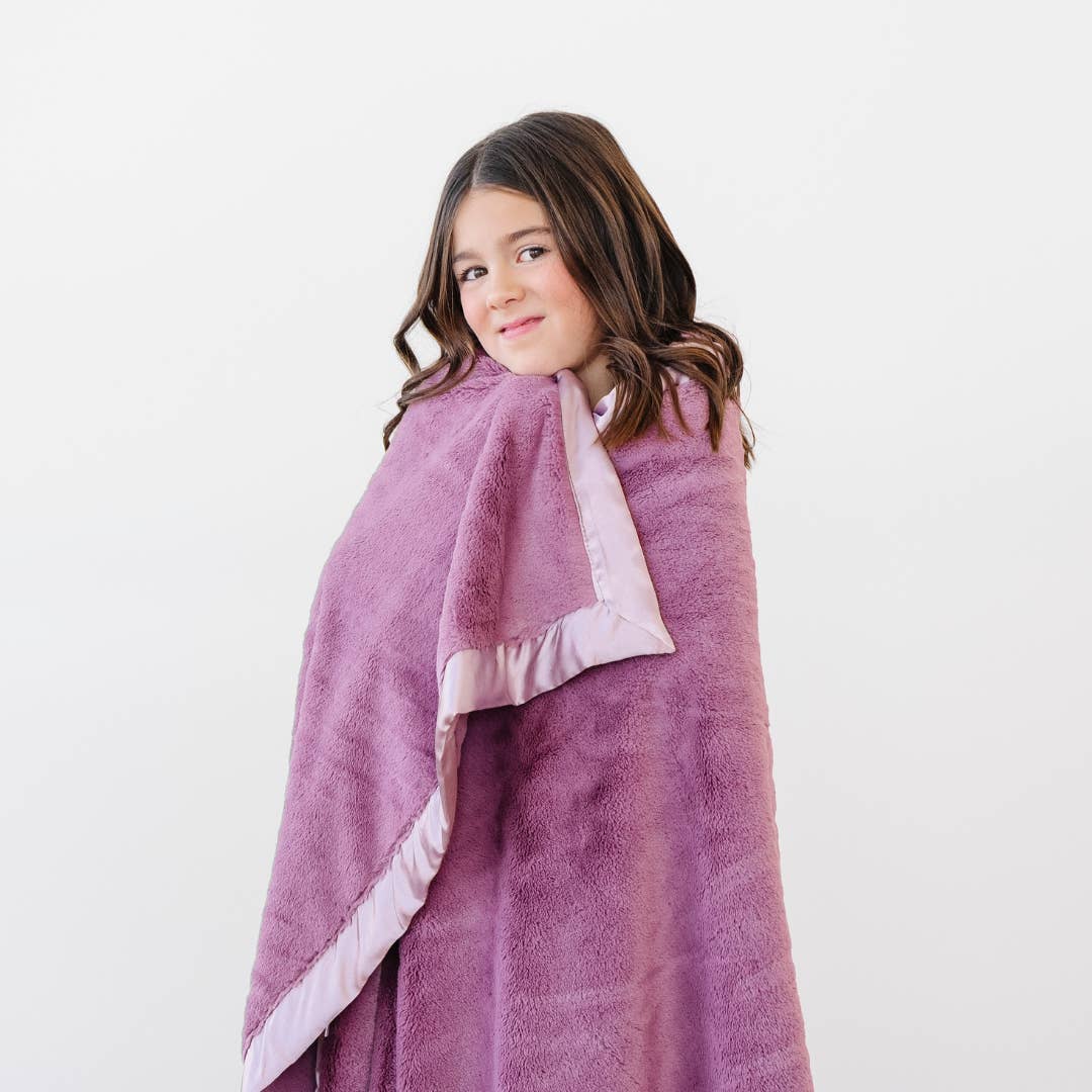 Satin Border Toddler - Mauve
