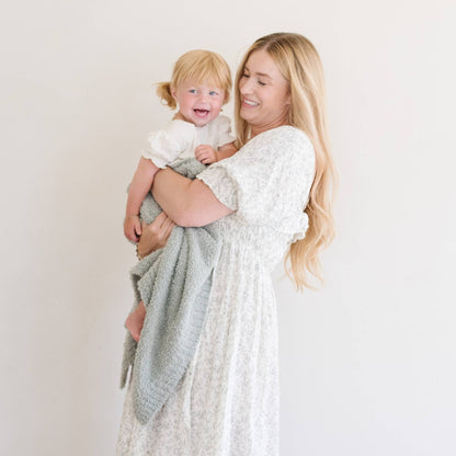 Bamboni Receiving Blanket - Sage