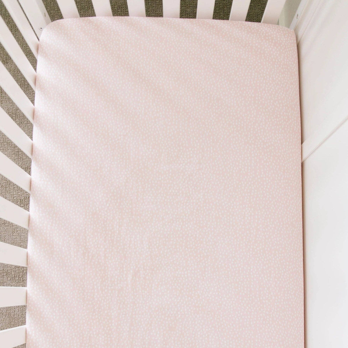 Cotton Muslin Crib Sheets - Fallen Petal