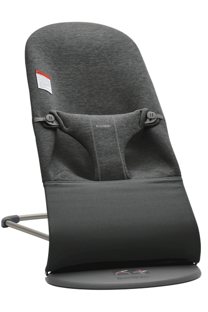BabyBjörn Bouncer Bliss in Charcoal gray 3D Jersey
