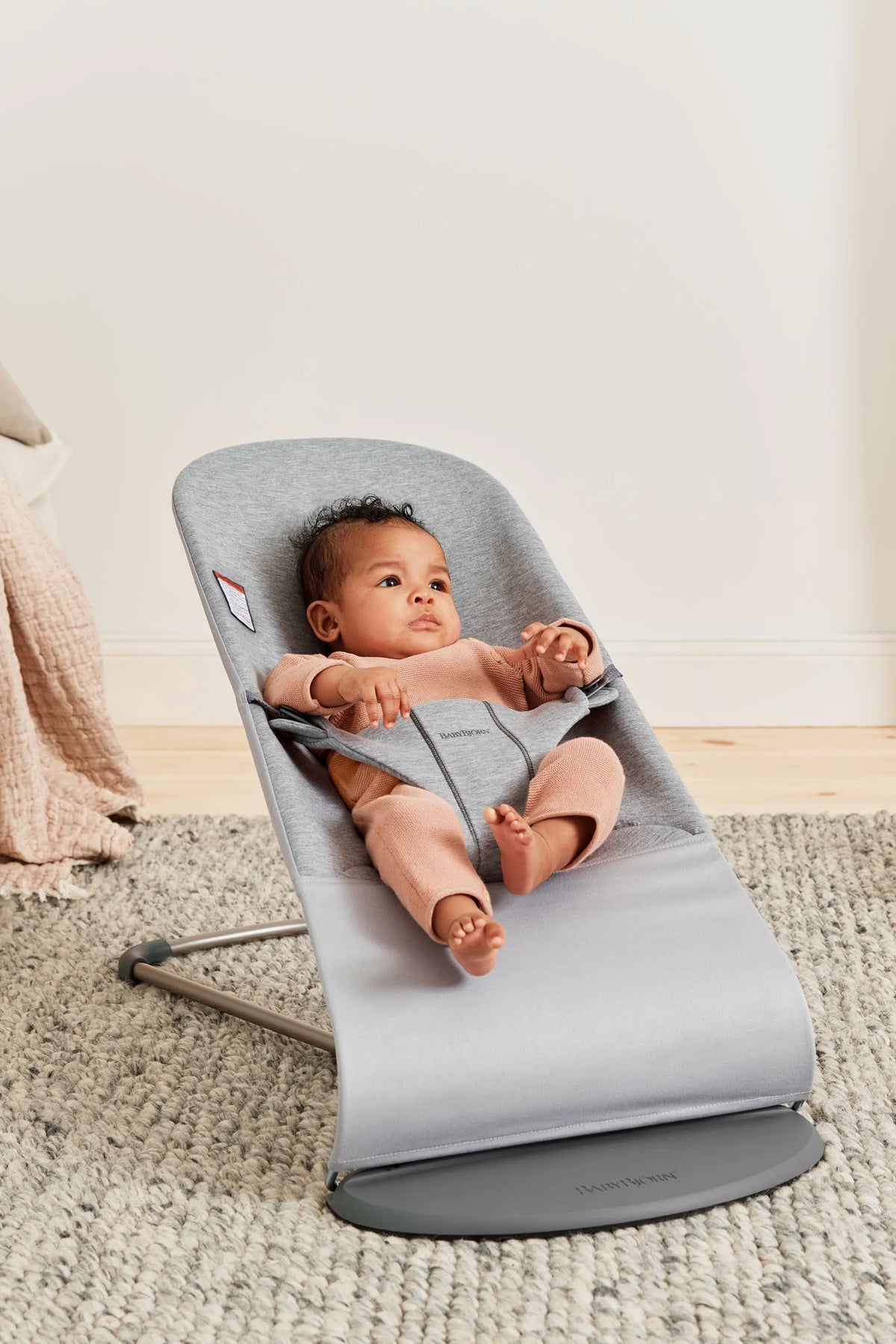 BabyBjörn Bouncer Bliss in Light gray 3D Jersey