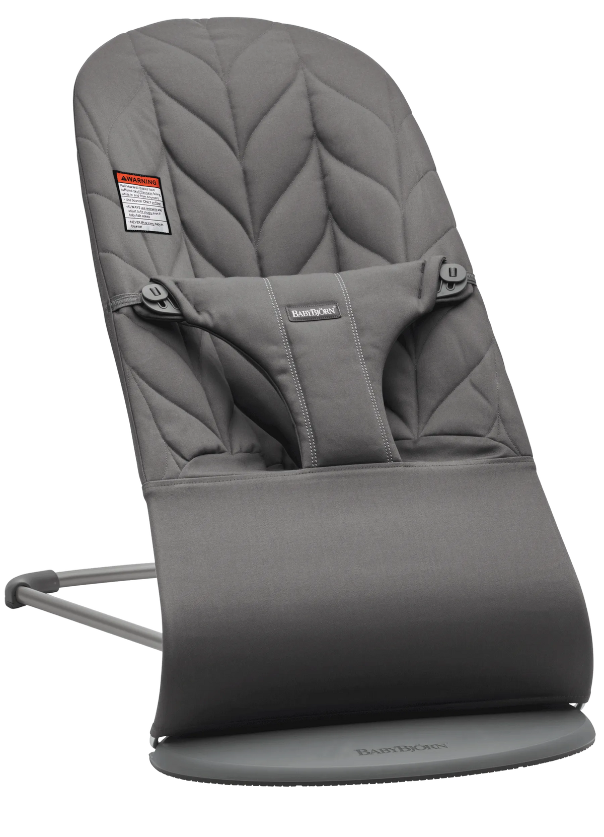 BabyBjörn Bouncer Bliss in Anthracite Woven Petal Quilt