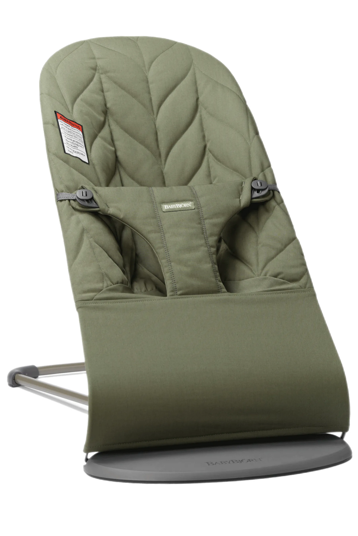 BabyBjörn Bouncer Bliss in Dark green Woven Petal Quilt