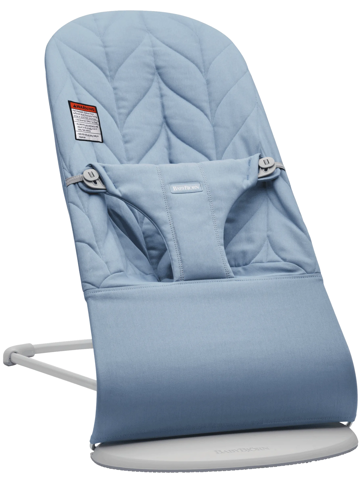 BabyBjörn Bouncer Bliss in Blue Woven Petal Quilt