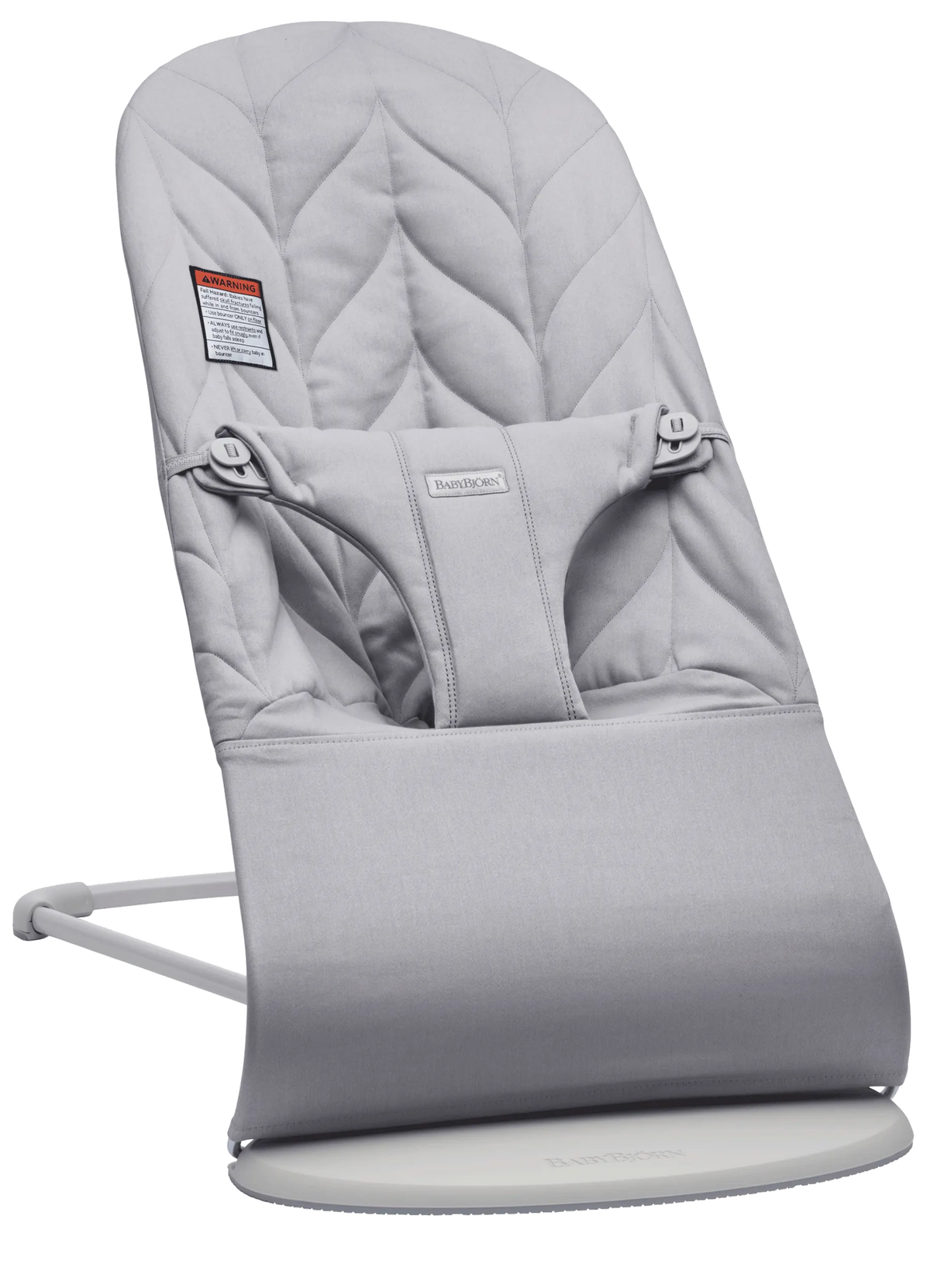 BabyBjörn Bouncer Bliss in Light gray Woven Petal Quilt