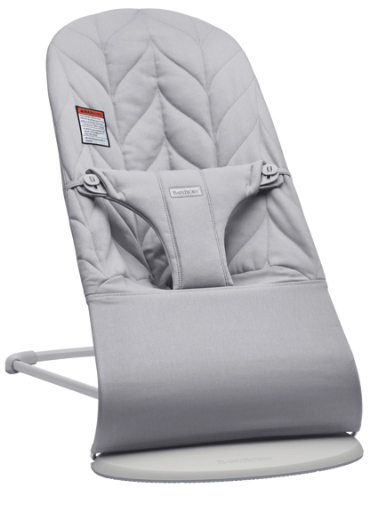 BabyBjörn Bouncer Bliss in Light gray Woven Petal Quilt