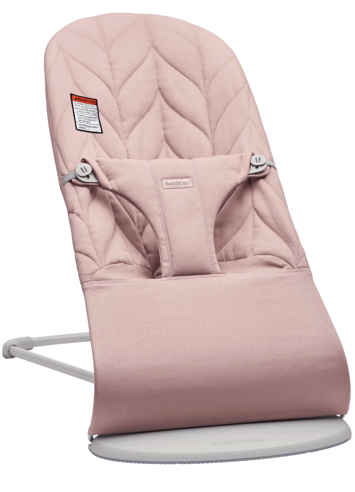 BabyBjörn Bouncer Bliss in Dusty pink Woven Petal Quilt