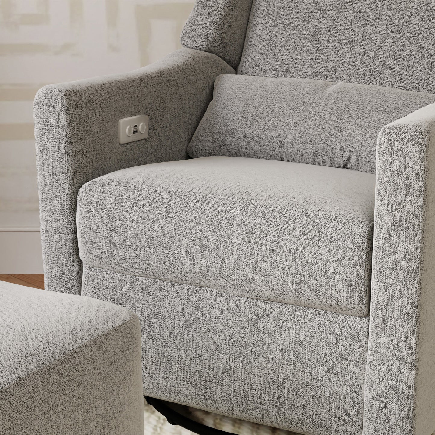 Babyletto Kiwi Electronic Recliner and Swivel Glider with USB port