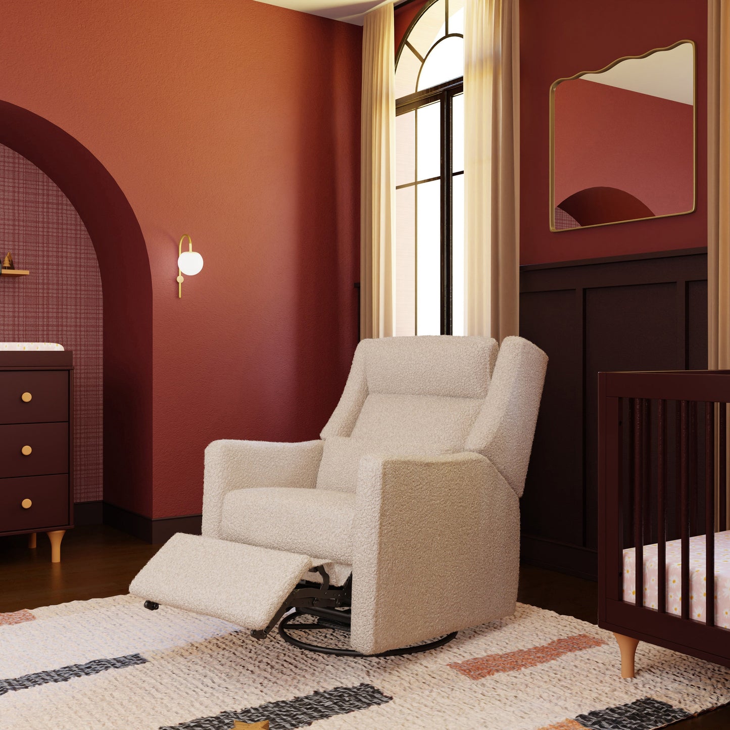 Babyletto Kiwi Plus Power Recliner and Swivel Glider with Power Adjustable Headrest and USB Port