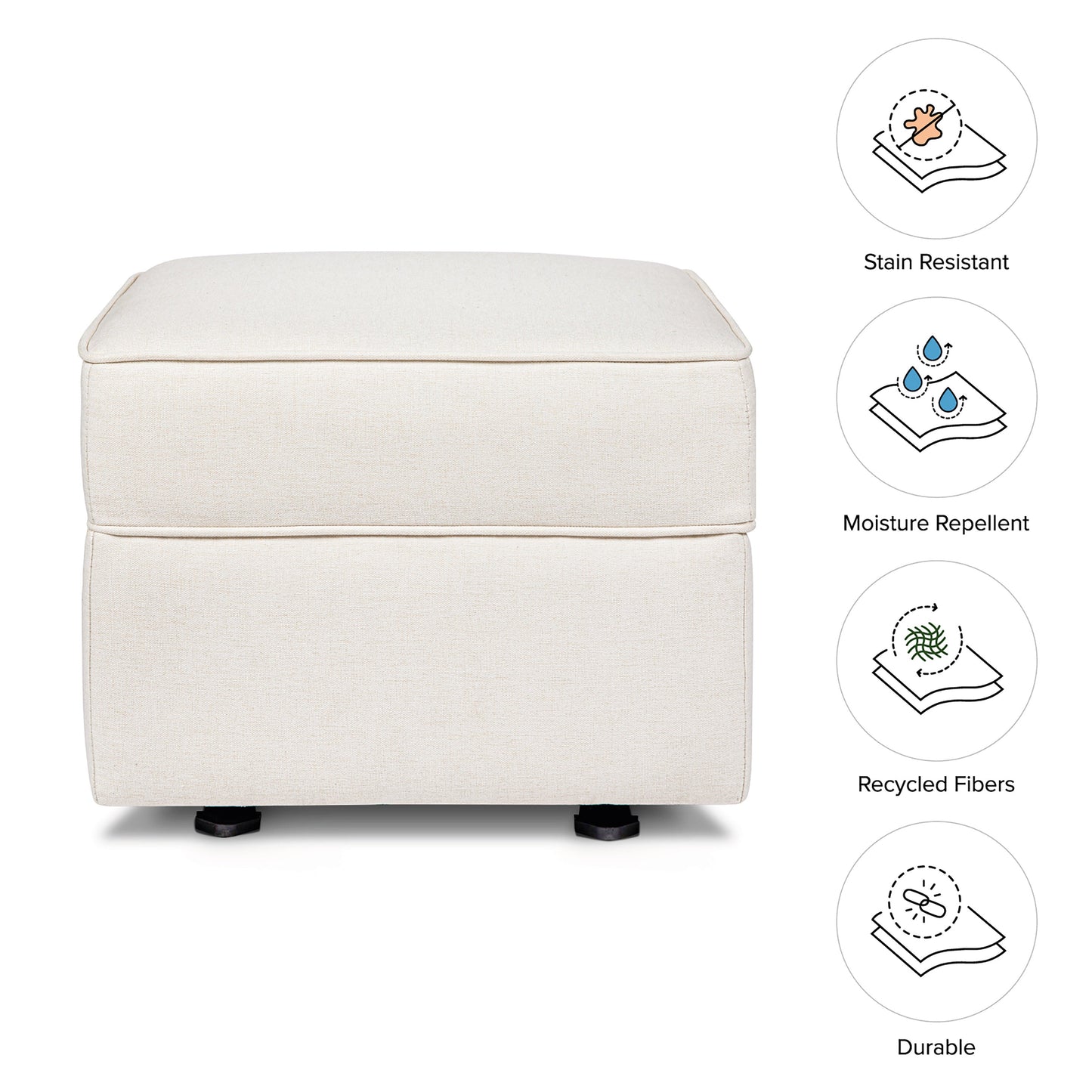 Namesake Willa-Alden Gliding Ottoman