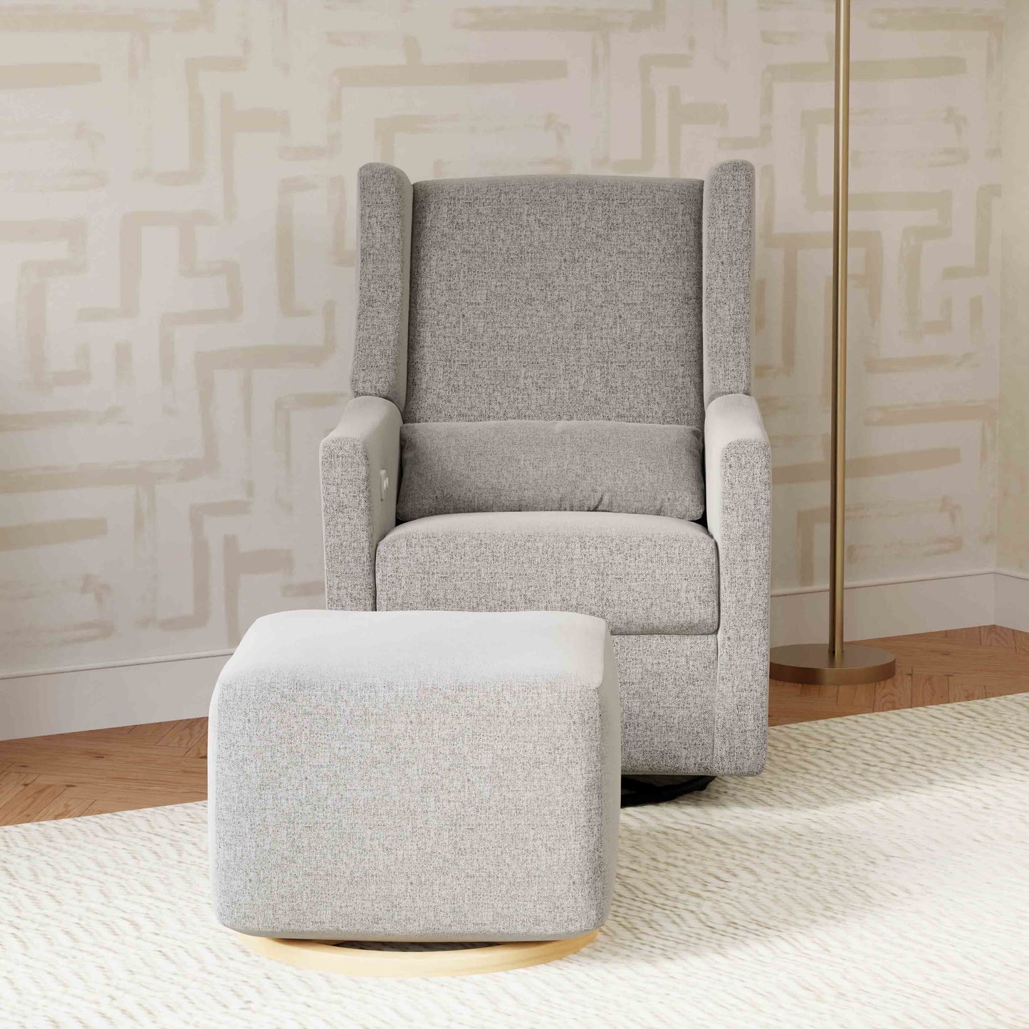 Babyletto Kiwi Electronic Recliner and Swivel Glider with USB port