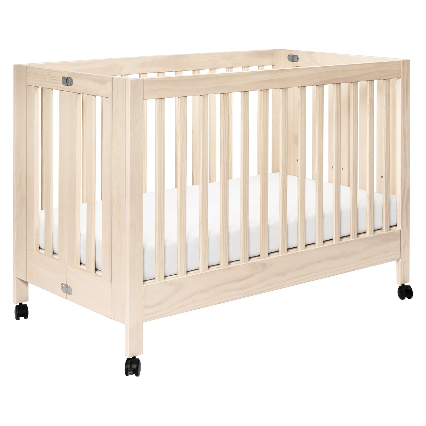 Babyletto Maki Portable Folding Crib with Toddler Bed Conversion Kit