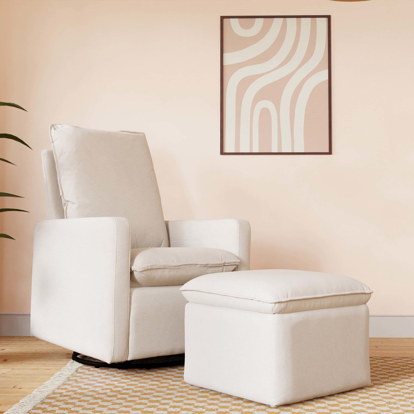 Babyletto Cali Pillowback Swivel Glider