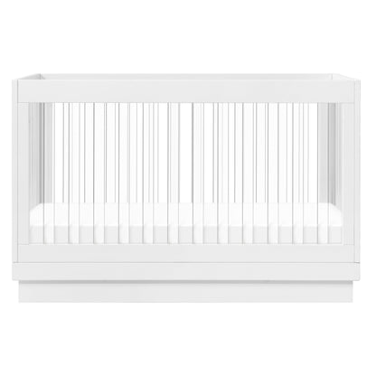 Babyletto Harlow Acrylic 3-in-1 Convertible Crib with Toddler Bed Conversion Kit