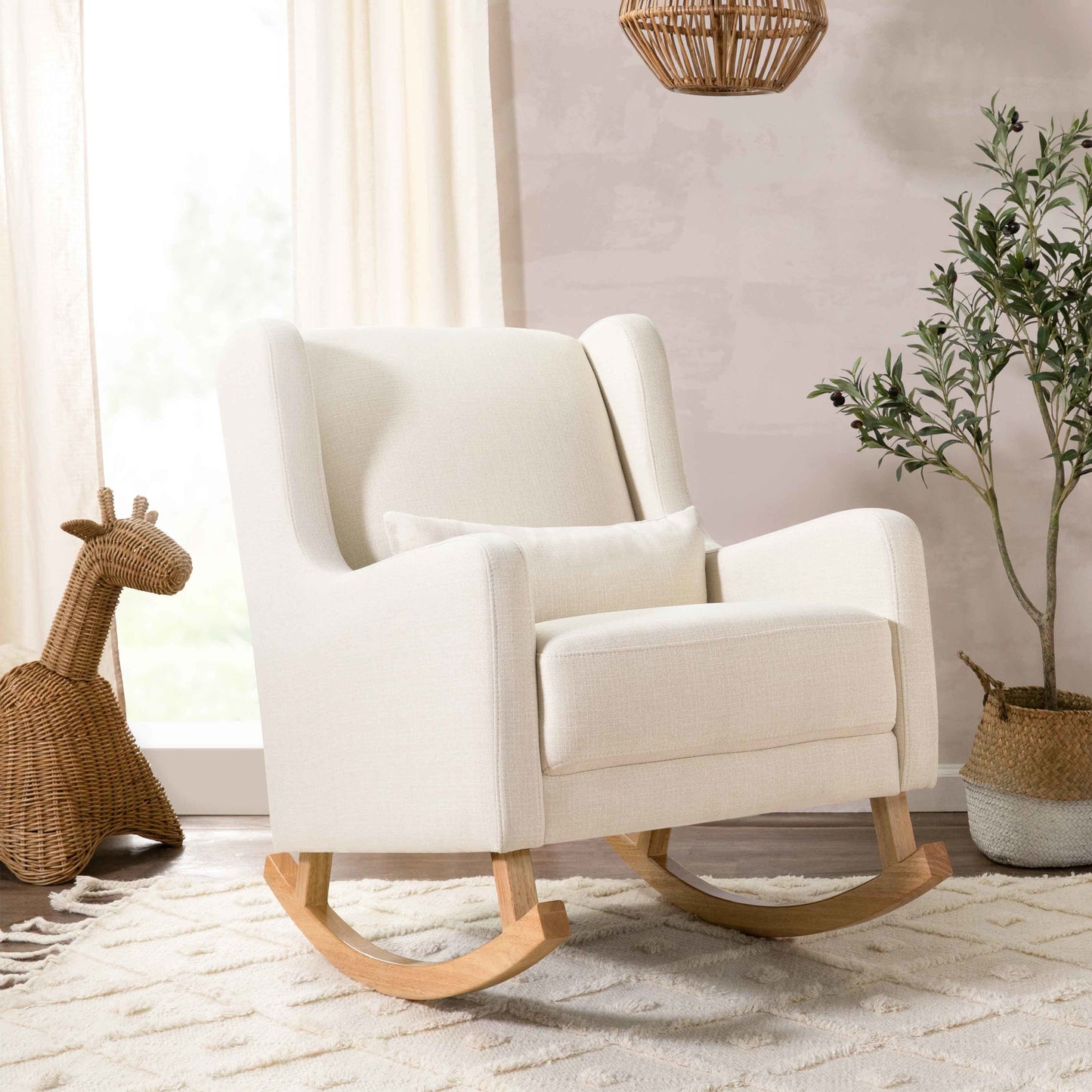 Babyletto Kai Rocker in Eco-Performance Fabric | Water Repellent & Stain Resistant