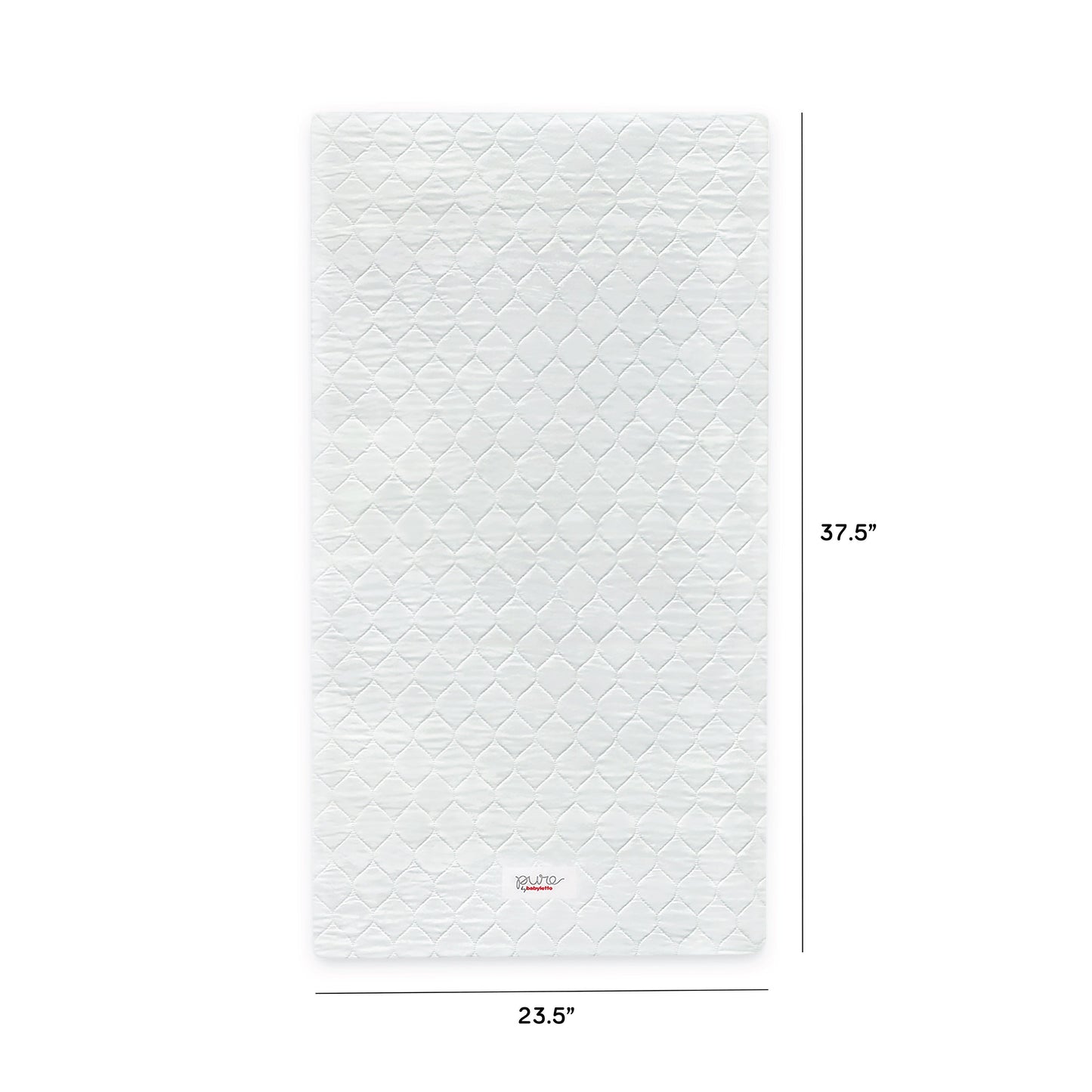 M5346C,Babyletto,Pure Core Non-Toxic Mini Crib Mattress with Hybrid Cover