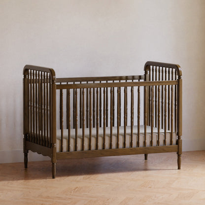 Namesake Liberty 3-in-1 Convertible Spindle Crib with Toddler Bed Conversion Kit