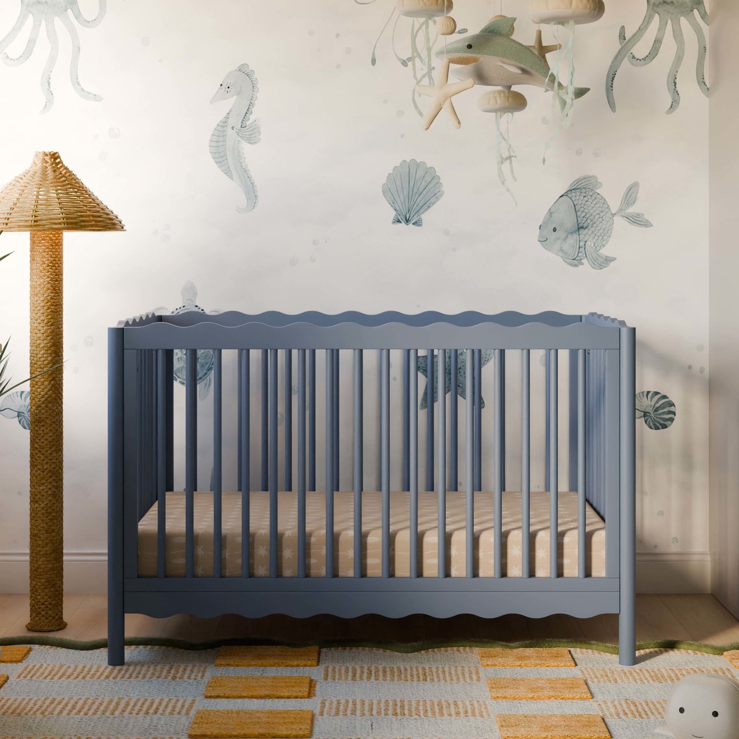 Babyletto Swell 4-in-1 Convertible Crib with Toddler Bed Conversion Kit
