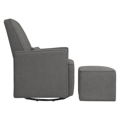 DaVinci Olive Glider and Ottoman - Dark Grey