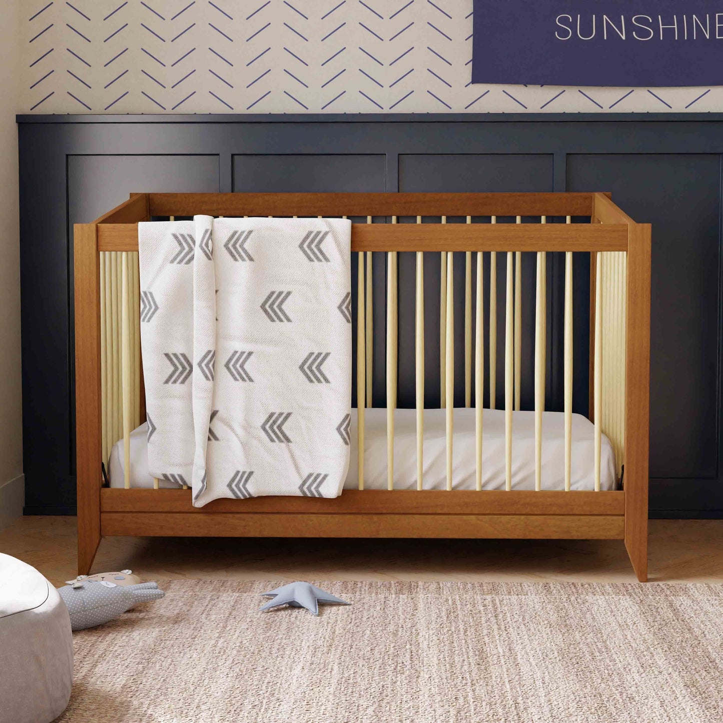 Babyletto Sprout 4-in-1 Convertible Crib with Toddler Bed Conversion Kit