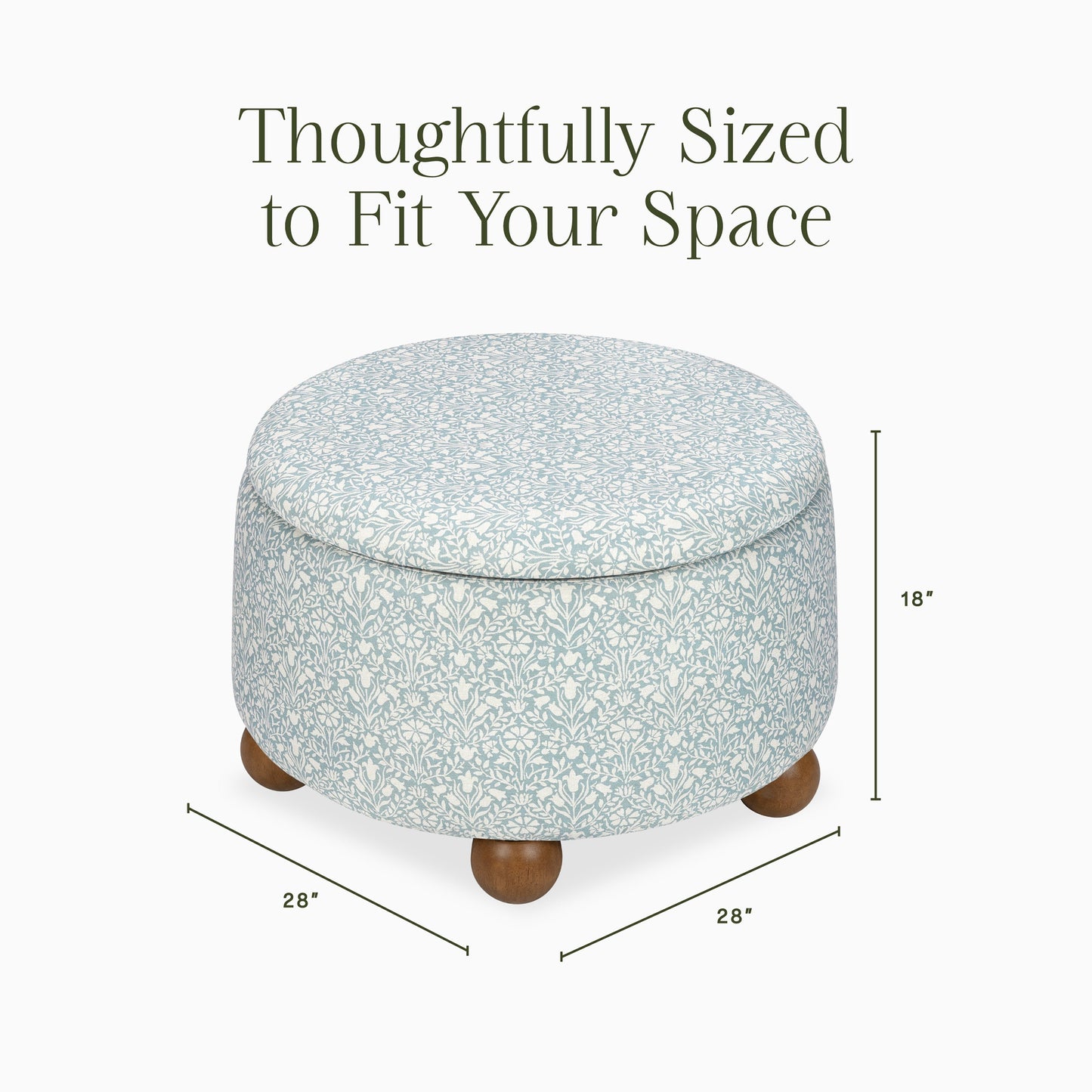 Morris & Co. x Namesake Tuffet Storage Ottoman