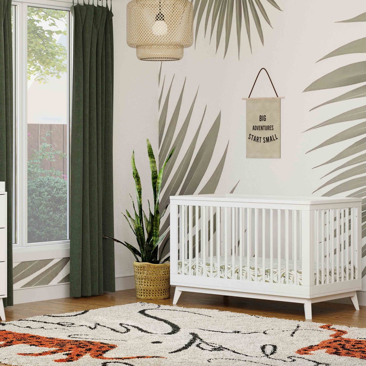 Babyletto Scoot 3-in-1 Convertible Crib with Toddler Bed Conversion Kit
