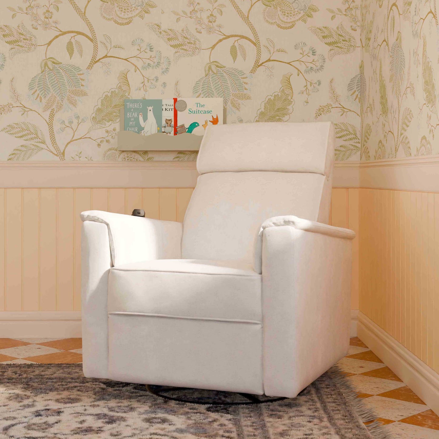 Namesake Willa Deluxe Power Recliner and Swivel Glider with Heat & Massage