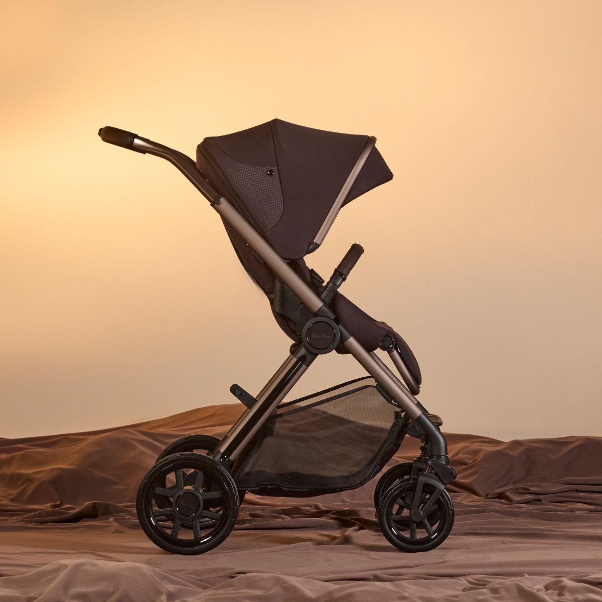 Silver Cross Reef 2 Stroller + Folding Bassinet - Ganache (2024)
