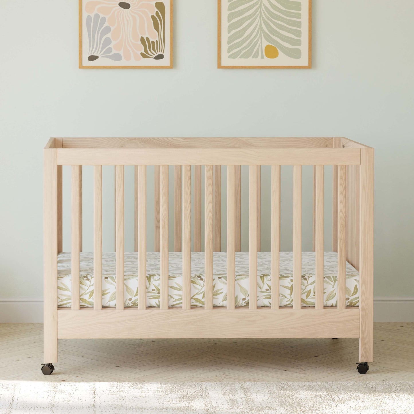 Babyletto Maki Portable Folding Crib with Toddler Bed Conversion Kit