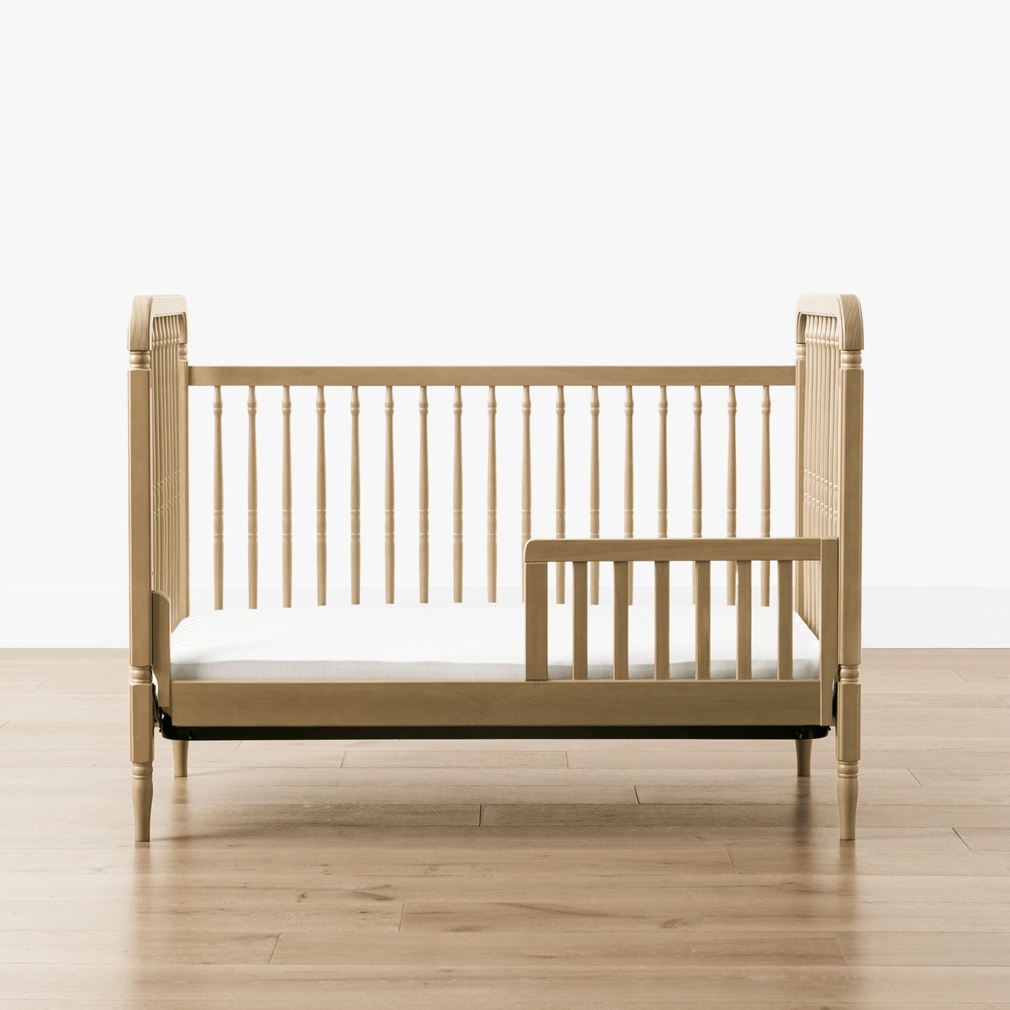 Namesake Liberty 3-in-1 Convertible Spindle Crib with Toddler Bed Conversion Kit