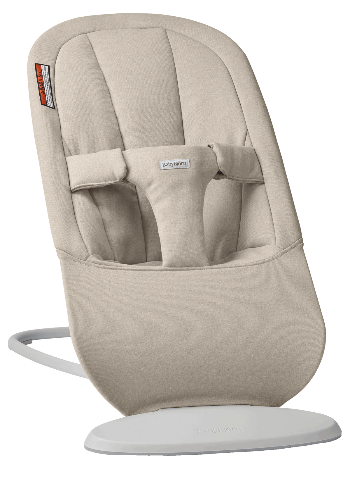 BabyBjörn Bouncer Begin in Sand gray Brushed Woven