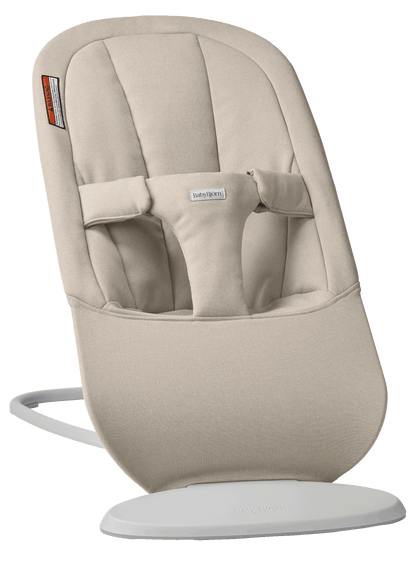 BabyBjörn Bouncer Begin in Sand gray Brushed Woven