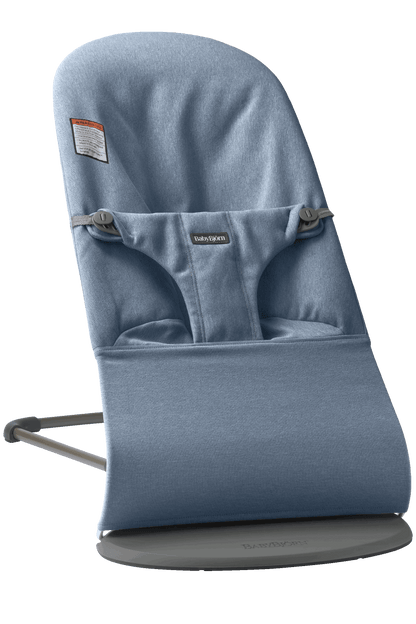 BabyBjörn Bouncer Bliss in Blue Brushed Woven