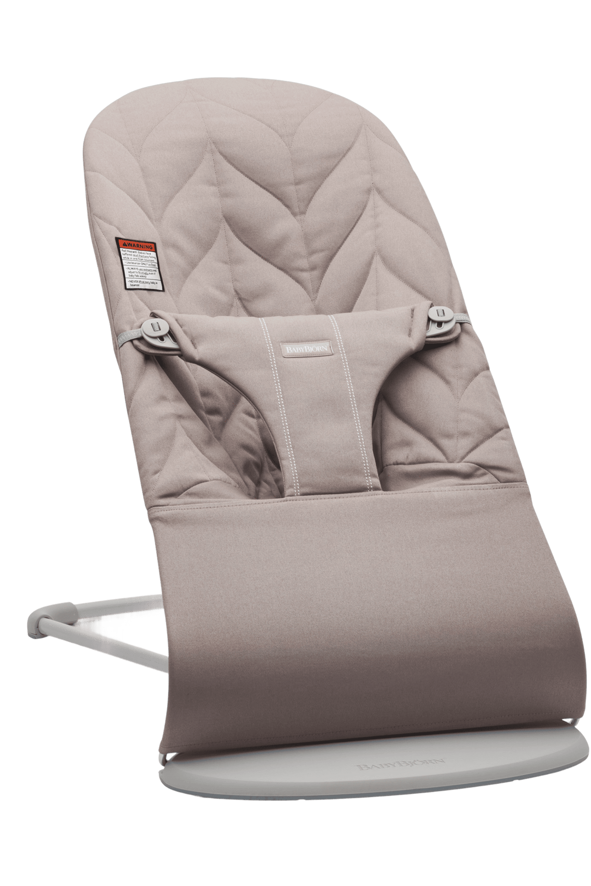 BabyBjörn Bouncer Bliss in Sand gray Woven Petal Quilt