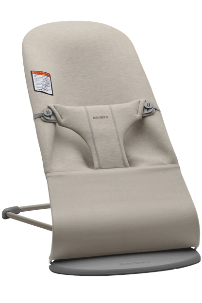 BabyBjörn Bouncer Bliss in Sand gray 3D Jersey
