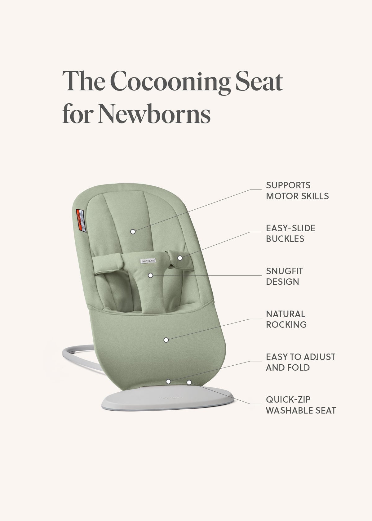 BabyBjörn Bouncer Begin features