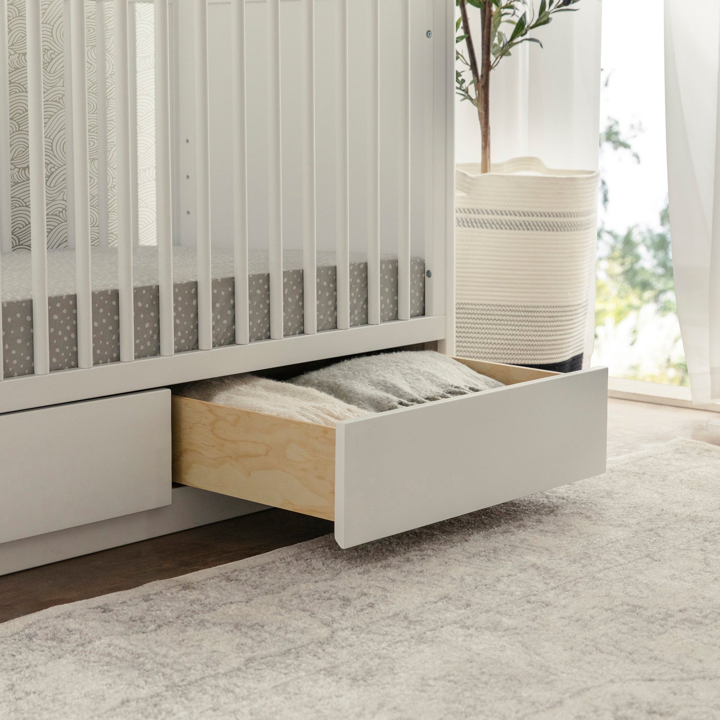 Babyletto Bento 3-in-1 Convertible Storage Crib with Toddler Bed Conversion Kit
