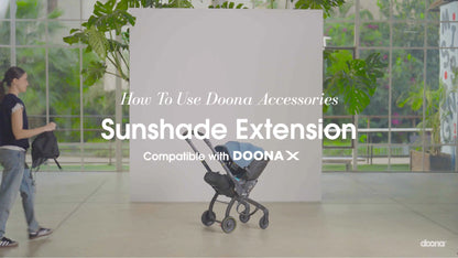 Doona X Sunshade Extension in use