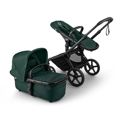 Bugaboo Fox 5 Renew Complete Stroller - BLACK/HERITAGE BLACK/ FERN GREEN/ FERN GREEN