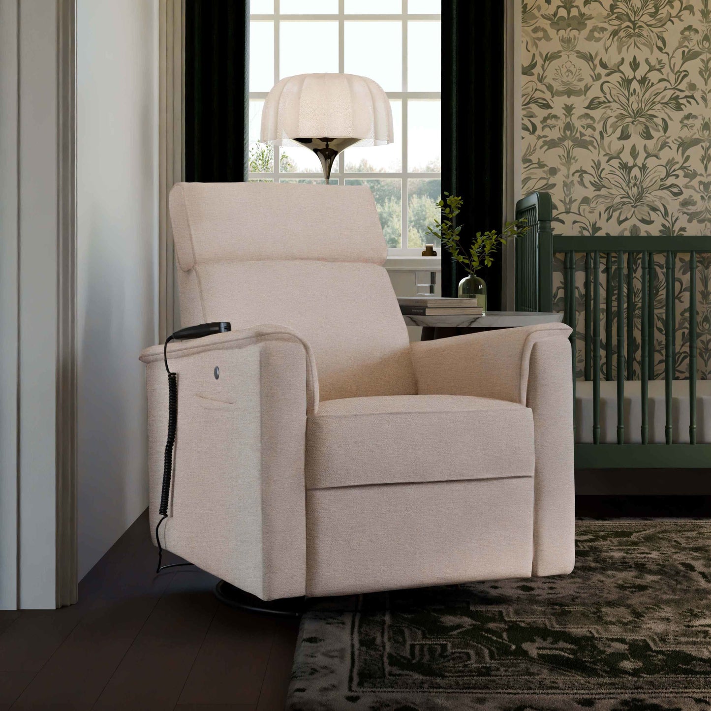 Namesake Willa Deluxe Power Recliner and Swivel Glider with Heat & Massage